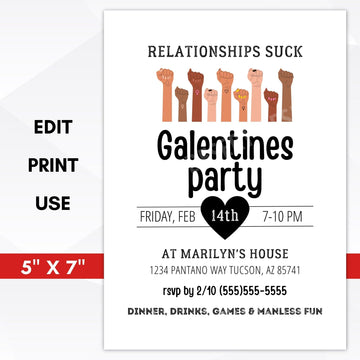 Funny Galentines Day Invitation